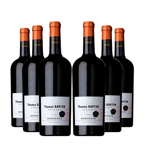 Vinho Tinto Thomas Barton Réserve Bordeaux Experience 06 X 750ml (kit)