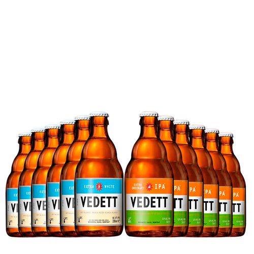 Kit Cervejas Vedett Double 12 Unidades