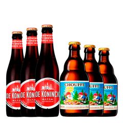 Kit de Cervejas De Koninck e La Chouffe 06 unidades