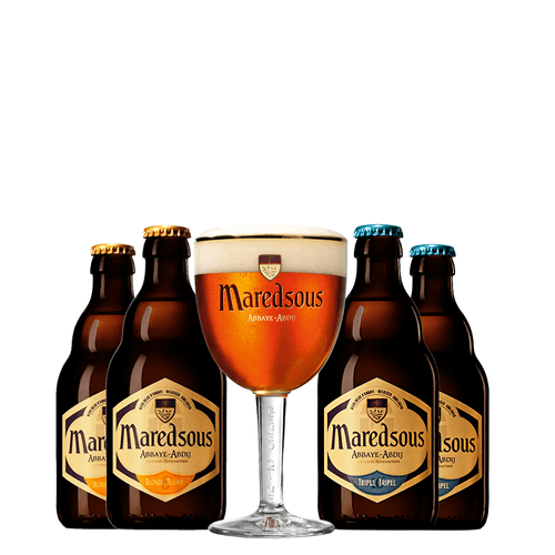 Kit Cerveja Maredsous + 01 Taca