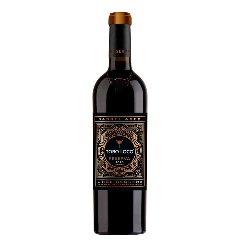 Vinho Toro Loco Tinto Seco Espanha Utiel Requena Reserva Blend 2017 750ml