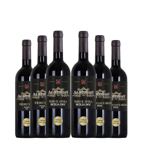 Kit de Vinhos Itália Centro Sul - 06 Unidades