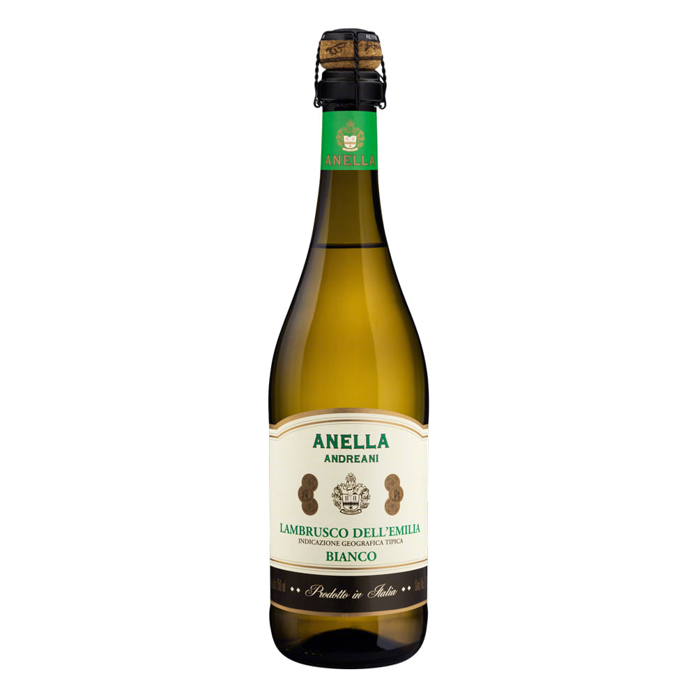 Vinho Lambrusco Branco IGT Anella 750ml