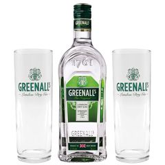 Kit Gin Greenall's Original Dry 700ml + 02 Copos