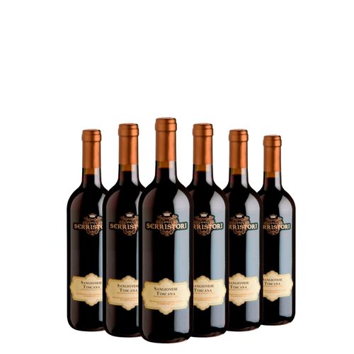 Kit de Vinhos Sangiovese Di Toscana Serristori 750Ml - Leve 6