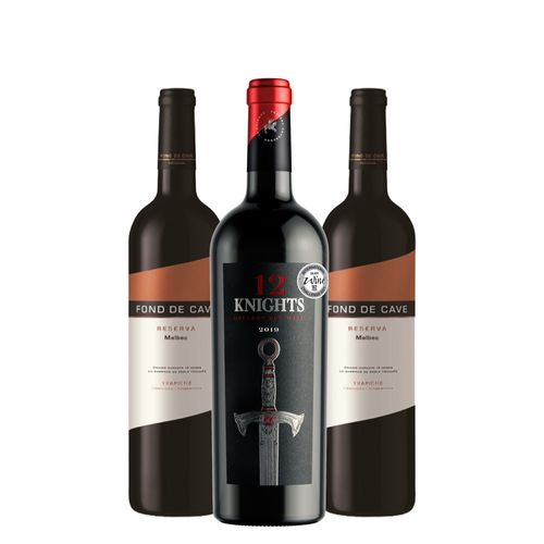 Kit Trapiche Malbec e 12 Knights - 3 Unidades