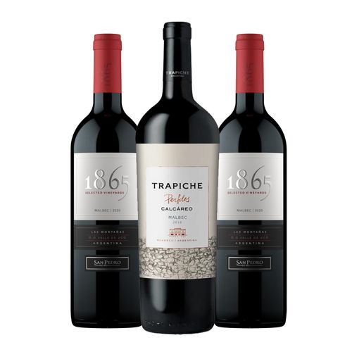 Kit 1865 e Calcareo Malbec - 3 Unidades