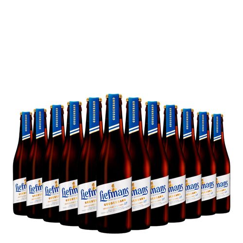 Kit Cerveja Liefmans Goudenband Gf 330ml 12 Unidades