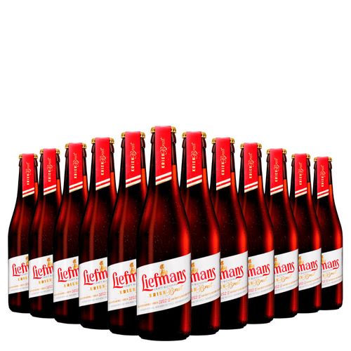 Kit Cerveja Liefmans Kriek Brut Gf 330ml 12 Unidades