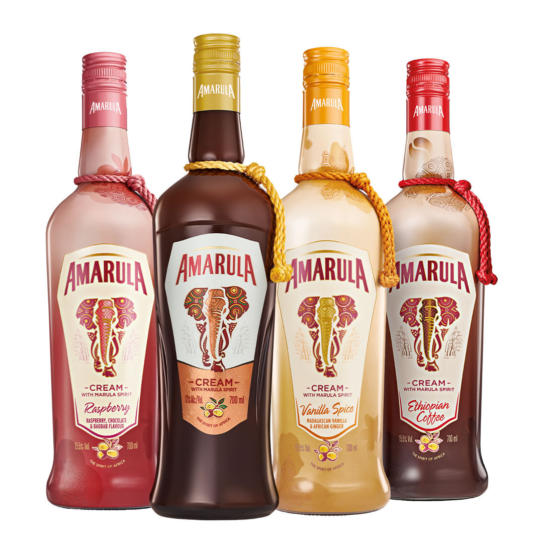 Kit Licor Africano Amarula Família com 04 garrafas 750 ml - TodoVino