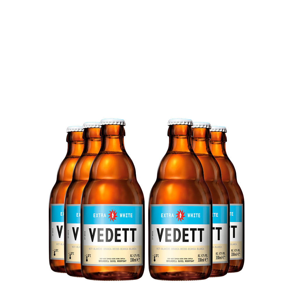 Kit Cerveja Vedett Extra White Gf 330ml 06 Unidades