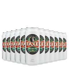 Kit Cerveja Faxe Premium Lt 500ml 12 Unidades