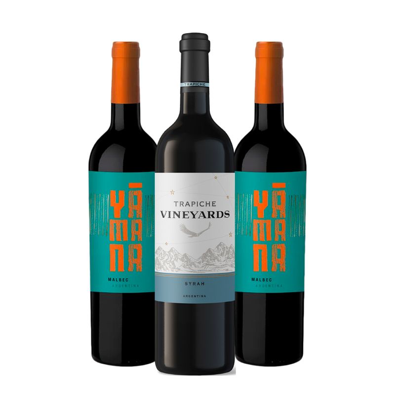 Kit Yamana Malbec e Vineyards Syrah 3 unidades TodoVino