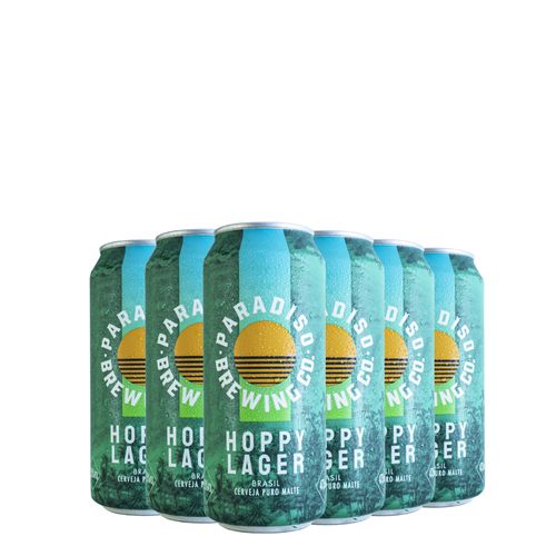 Kit Cerveja Paradiso Hoppy Lager Lt 473ml 06 Unidades