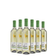 Kit Vinho Branco Alpaca Sauvignon Blanc 750ml 06 Unidades