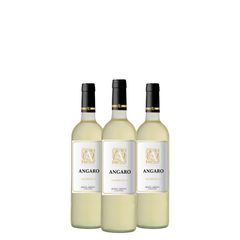 Kit Vinho Branco Angaro Chardonnay 750ml 03 Unidades