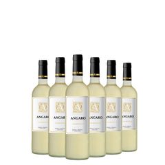 Kit Vinho Branco Angaro Chardonnay 750ml 06 Unidades