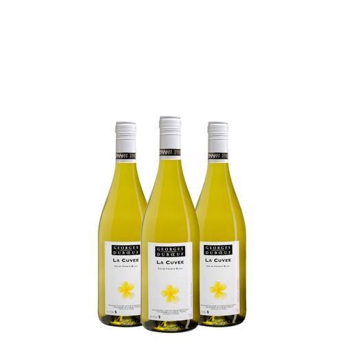 Kit Vinho Branco Georges Duboeuf La Cuvee 750ml 03 Unidades