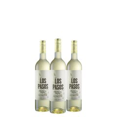 Kit Vinho Branco Los Pasos Chardonnay Semillon 750ml 03 Unidades