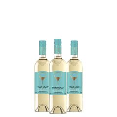 Kit Vinho Branco Toro Loco Viura Sauvignon Blanc 750ml 03 Unidades