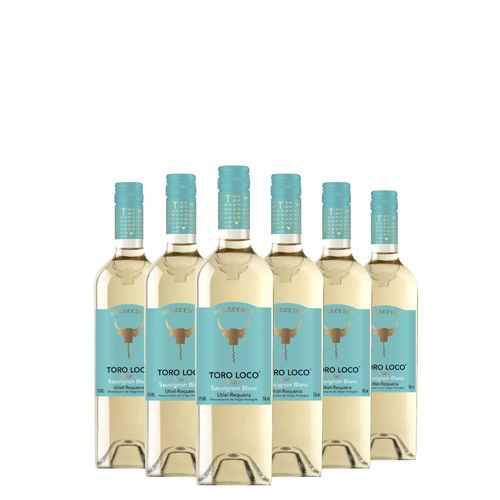 Kit Vinho Branco Toro Loco Viura Sauvignon Blanc 750ml 06 Unidades