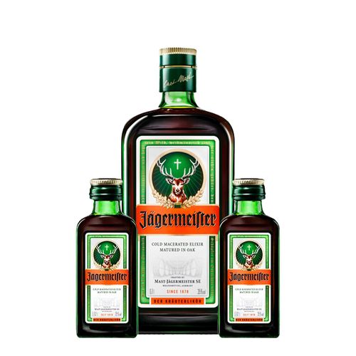 Kit Jägermeister 700ml + 2 Jägermeister de 20ml