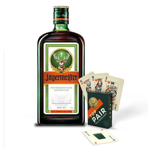 Compre 01 Licor Jägermeister 700ml Ganhe 01 Jogo de Cartas