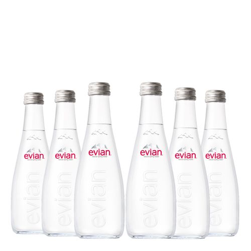 Kit Água Evian Sem Gás 330ml 6 Unidades