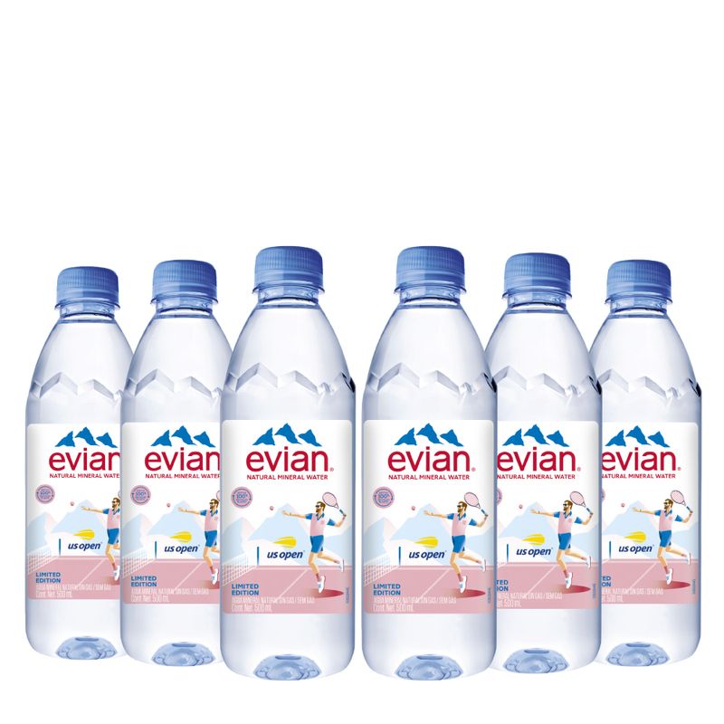 kit-6-evian-pet-500-edicao-limitada-tenis