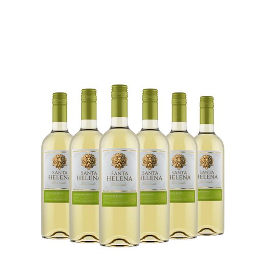 Kit Vinho Branco Santa Helena Reservado Sauvignon Blanc 750ml 06 Unidades