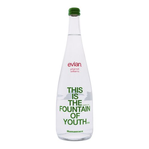 Água Evian Pharrell Williams Com Gás 750ml