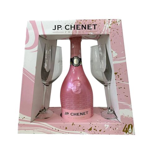 Espumante JP. Chenet Ice Edition Rosé 750ml + 2 Taças