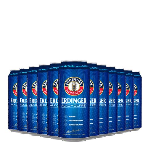 Kit Cerveja Erdinger Alkoholfrei 500ml - 12 Unidades