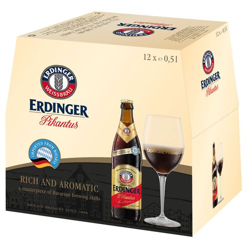 Kit Cerveja Erdinger Pikantus 500ml - 12 Unidades