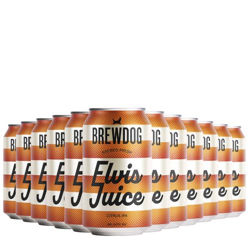 Kit Cerveja BrewDog Elvis Juice 330ml 12 Unidades