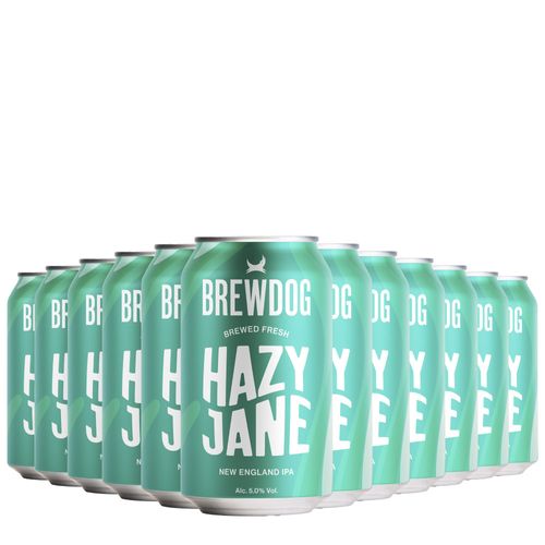 Kit Cerveja BrewDog Hazy Jane 5% Lata 330ml 12 Unidades