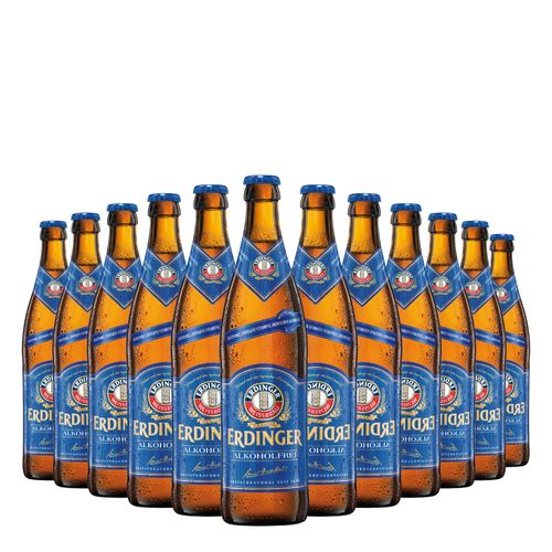 Kit Cerveja Erdinger Sem Álcool Alkoholfrei 500ml 12 Unidades