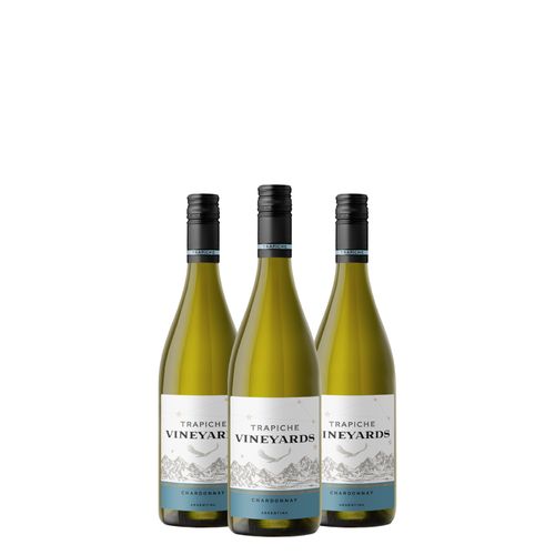 Kit Trapiche Vineyards Chardonnay 750ml 03 Unidades