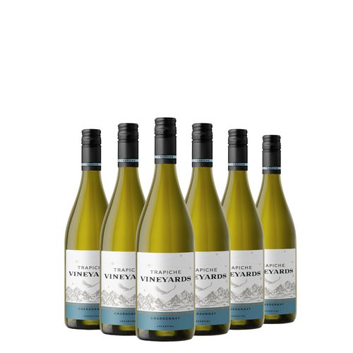 Kit Trapiche Vineyards Chardonnay 750ml - 06 Unidades