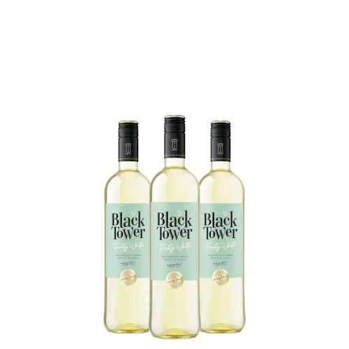 Kit Vinho Branco Black Tower Rivaner 750ml 03 Unidades