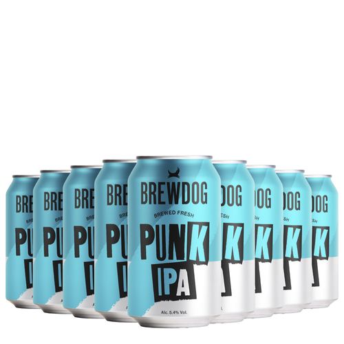 Kit Cerveja BrewDog Punk IPA 5,4% Lata 330ml 09 Unidades