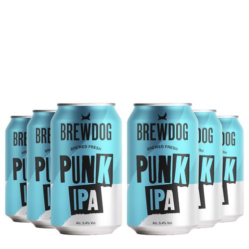 Kit Cerveja BrewDog Punk IPA 5,4% Lata 330ml 06 Unidades