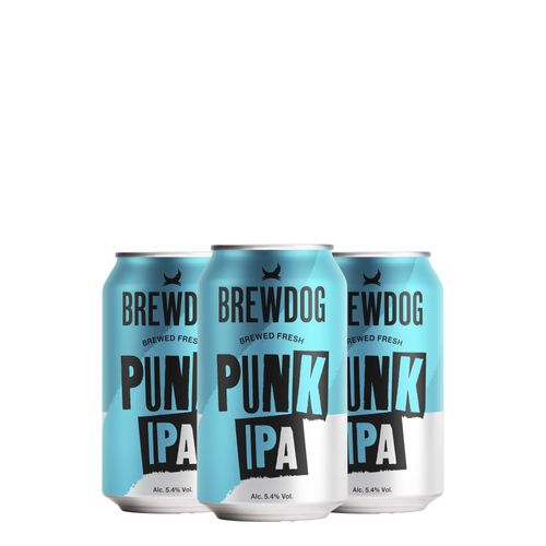 Kit Cerveja BrewDog Punk IPA 5,4% Lata 330ml 03 Unidades