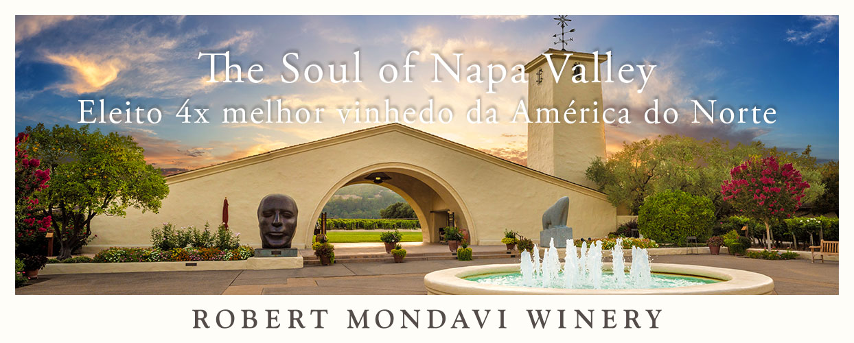 Imagem de entrada da vinícola Robert Mondavi